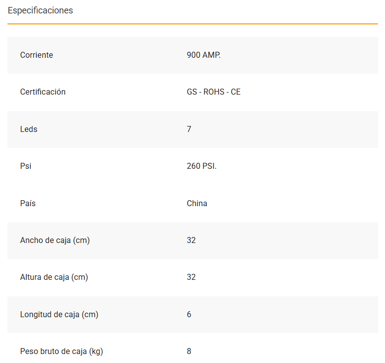 Partidor de Batería MOTORLIFE 4 en 1 900A – MPB-001