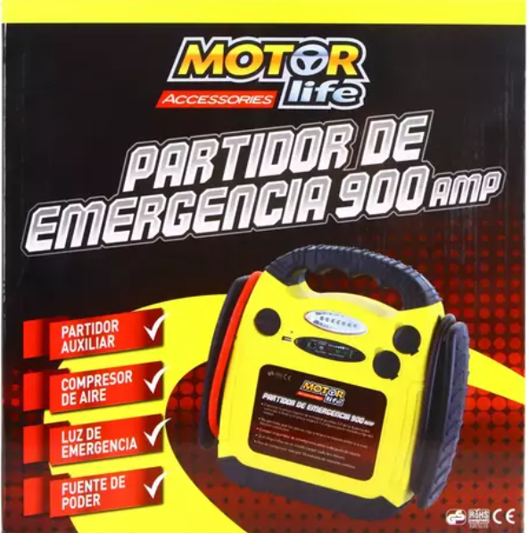 Partidor de Batería MOTORLIFE 4 en 1 900A – MPB-001