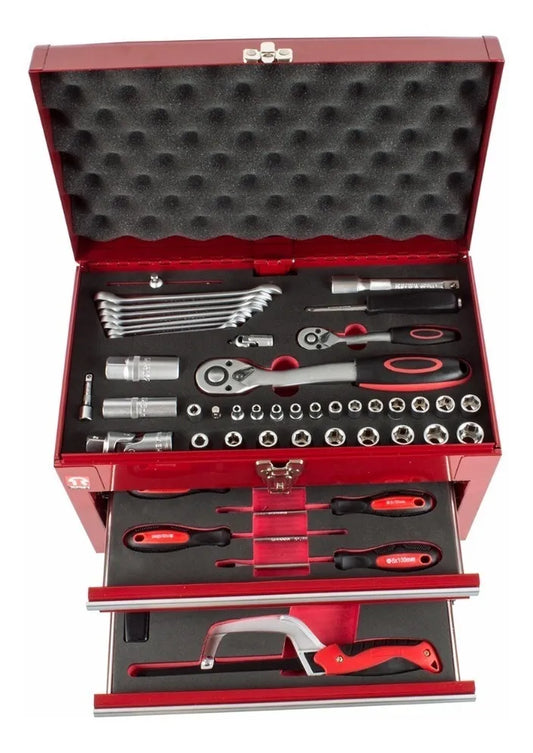 CAJA DE HERRAMIENTAS 1/4 74 piezas